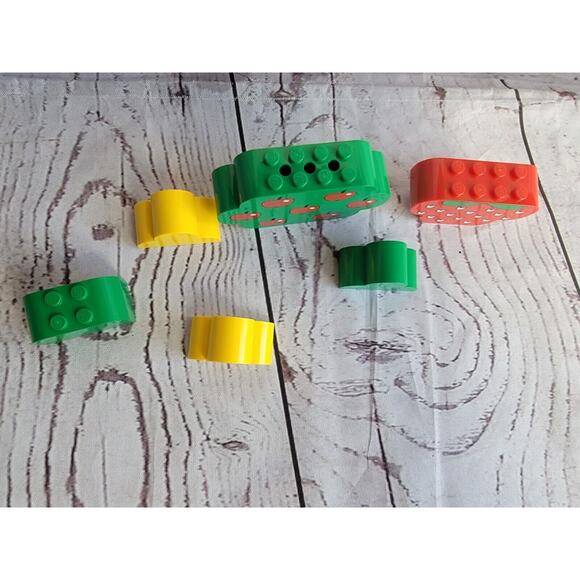 Lego Lot 6 Specialty Tree Bush Curved Pieces Apple Tree Strawberry - Picture 2 of 6